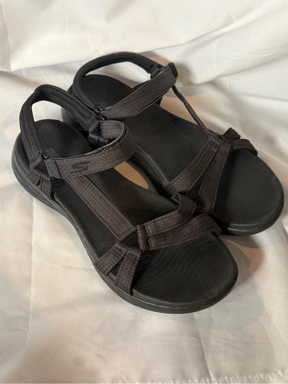 Skechers GO WALK Flex Sandal Womens Black Size 9